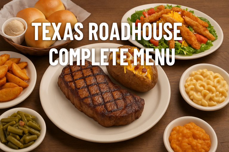 Texas Roadhouse Complete Menu